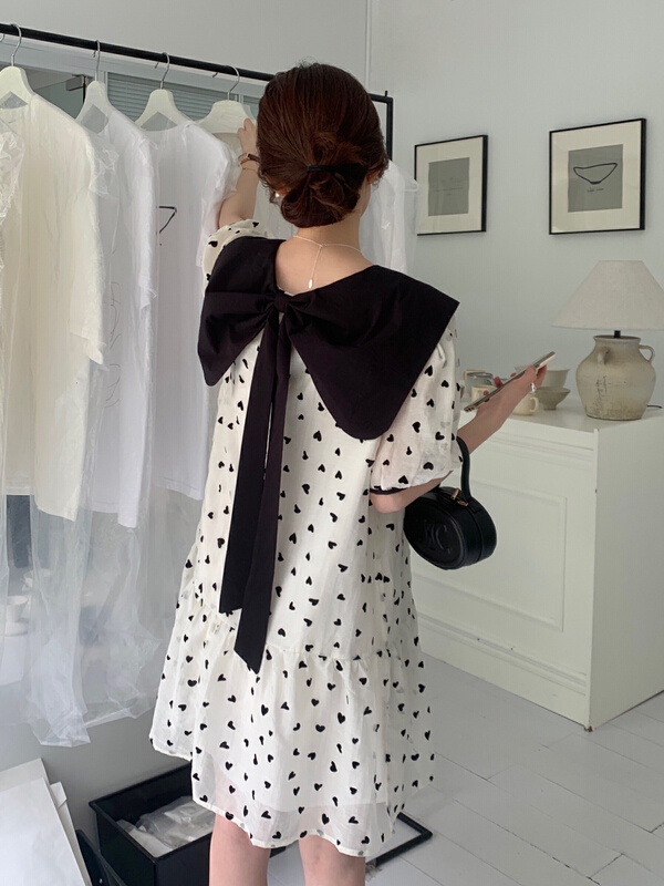 【 bobi 】 bowknot love fashion dress 8906\hjy