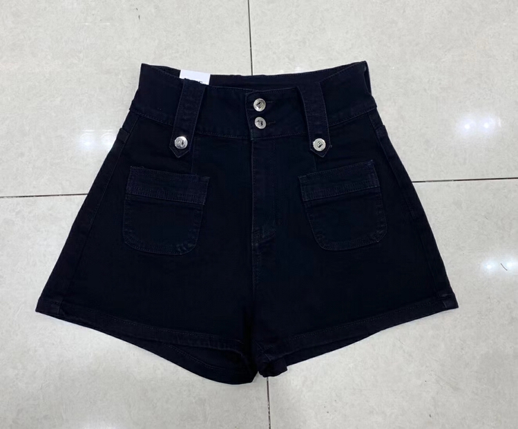 [J-star] Korean version versatile high waist thin denim shorts 6711\cl