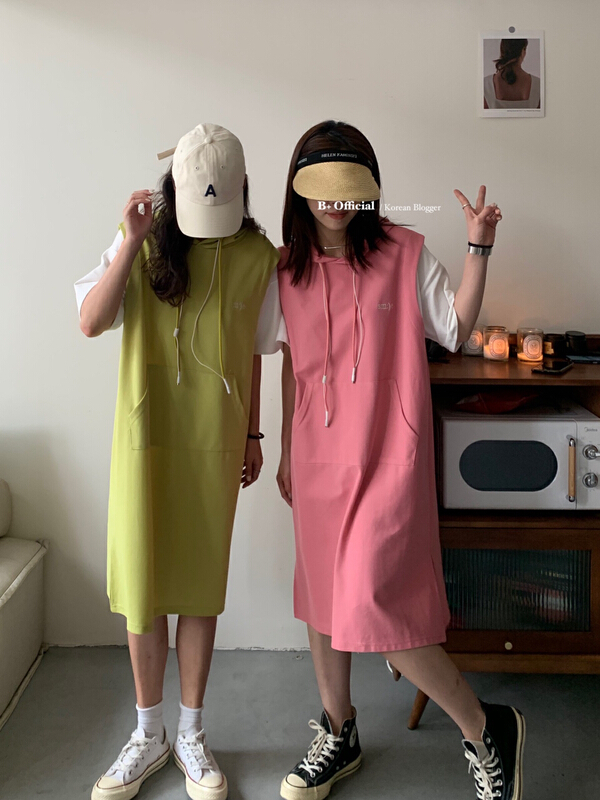 [B plus] leisure leave two hooded dresses 22-9469-2\hbx