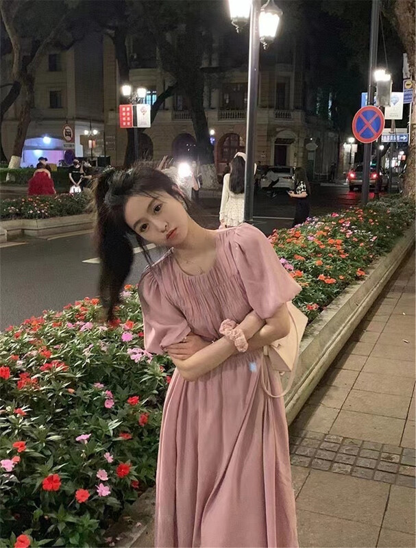 [Korean C family] Korean fresh and simple dress 6319\pcz