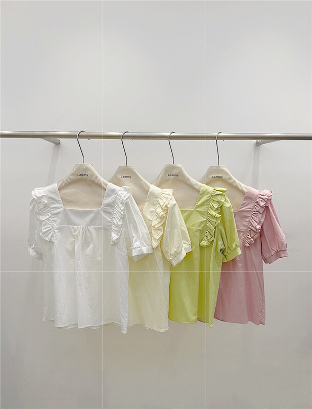 [Lemmy] square neck fresh lady shirt 8662\hbx