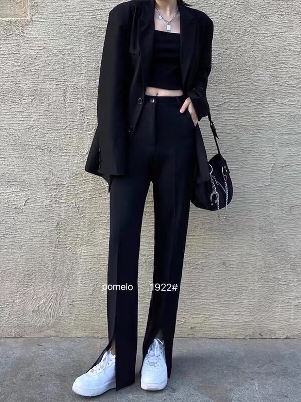 [grapefruit] Korean version simple slit versatile casual pants ys1-1922\hjy