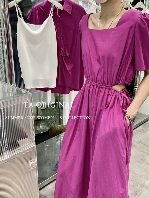 [TA] temperament elastic drawstring dress 5398\ll