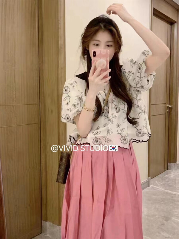 [vivid] baby collar fresh and sweet shirt 1723\zjy