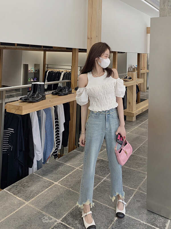 [savage] Korean casual rough cut loose jeans e8619\wpl