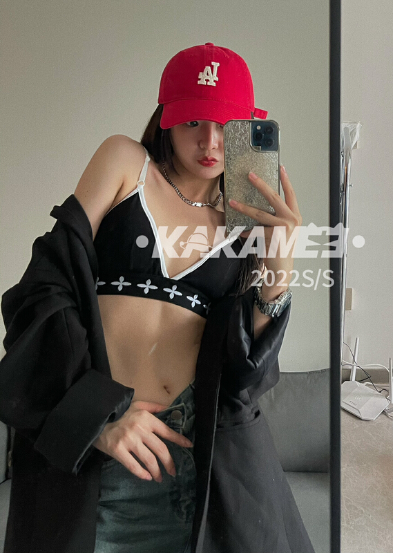 [kakamee] a must-have item for online celebrities. Matching with suspender bra 3893