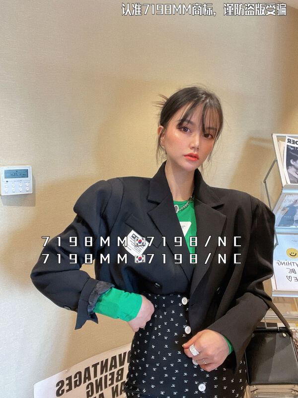 [7198] foreign style profile label short jacket 19056\mky
