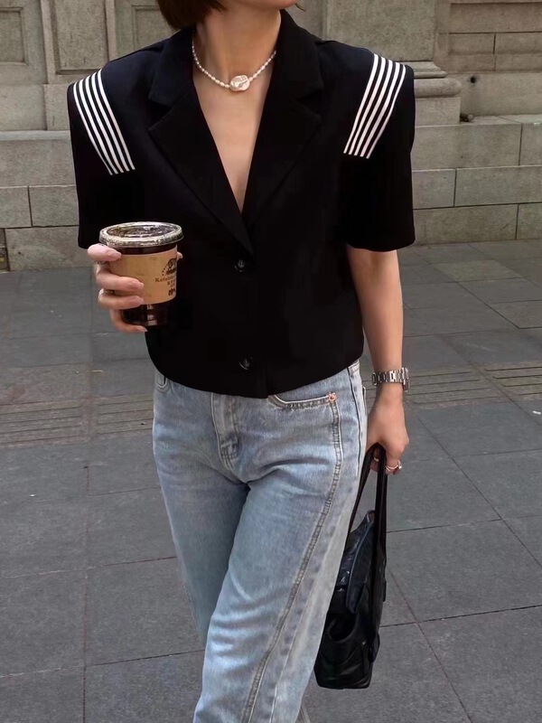 [Han C family] fashion short three bar personalized suit 6362\pcz