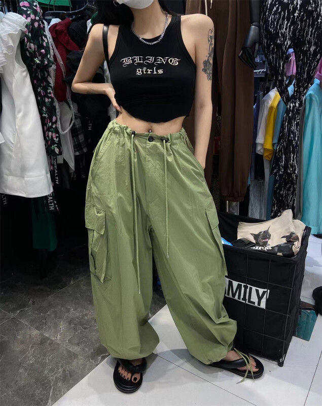[buyer Yan Xuan - God of wealth] Korean loose personalized casual pants 1559\cl