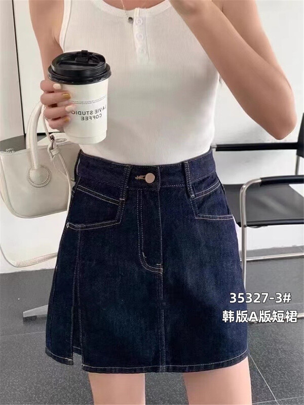 [suxinlan] commuter short denim skirt 35327-3\lsl