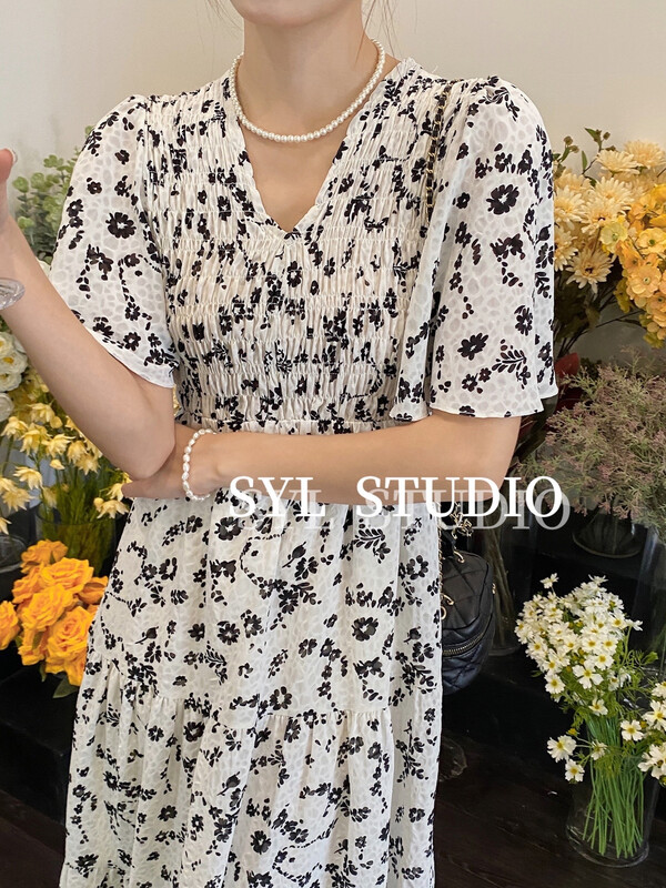 [SYL] fresh and simple floral dress 5275\l