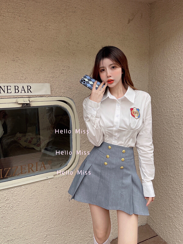New year in early spring! [Hello Miss] pleated lady skirt pants 05\pcz