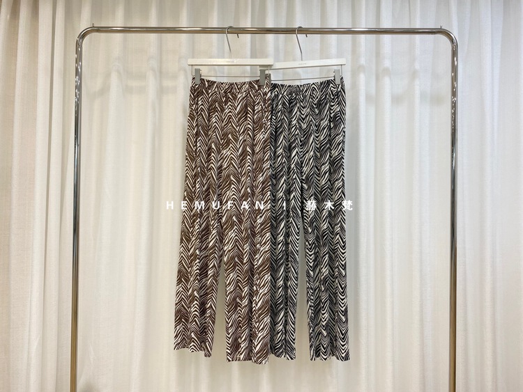 [hemufan hemufan] retro printed comfortable casual pants 3097\l