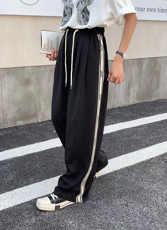 [Lala] personalized color block loose casual pants 3093\wtt