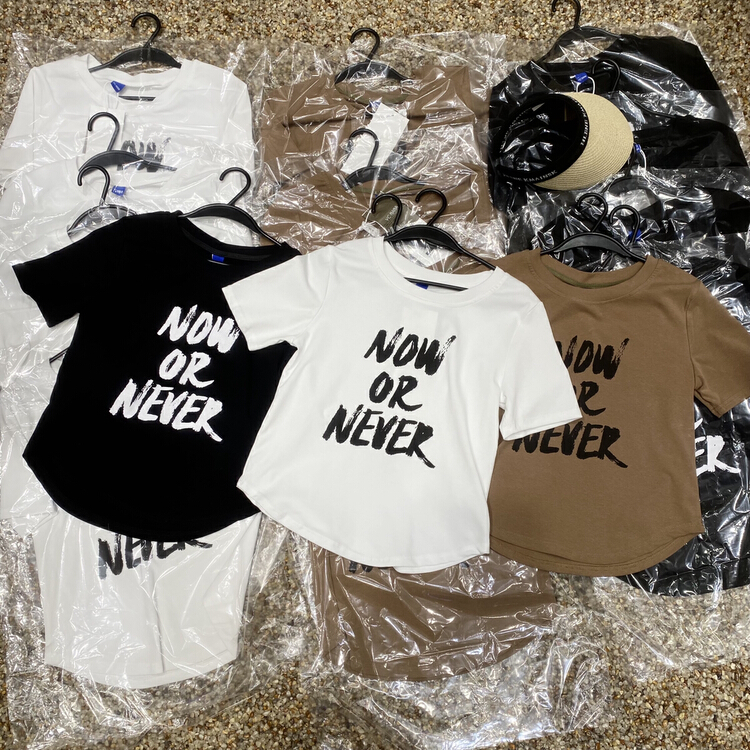 [ycnana] Korean casual printed letter short sleeve T-shirt 98135\lsw