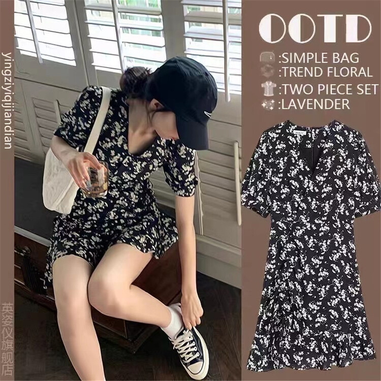 [Martina] floral drawstring lady dress 1905\xyy