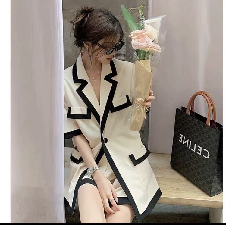 [et] fashion loose suit + comfortable casual shorts two piece suit 8016\pcz