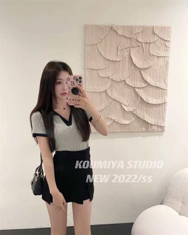 In early summer! [koumiya] net red wind wrap hip sexy slim skirt 8963\pcz