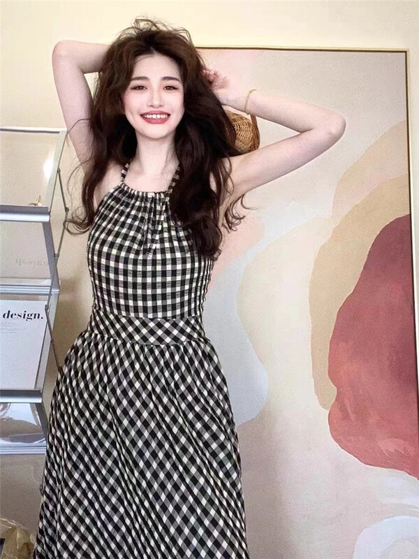 [little woman] lattice halter dress 22226\pcz