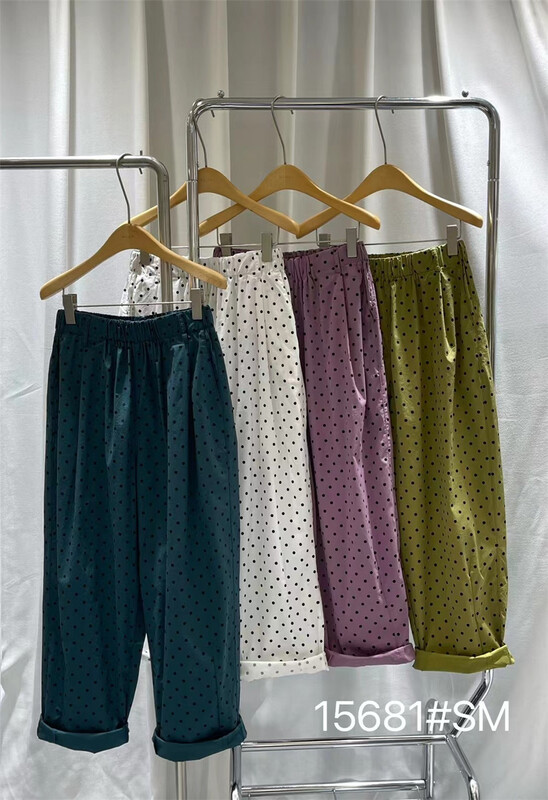 [Mujia Mujia] wave point fashion Korean casual pants 15681\l