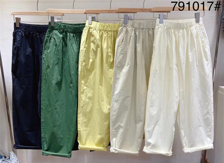 [ninestone nine stones] Japanese simple and versatile casual pants 791017\l