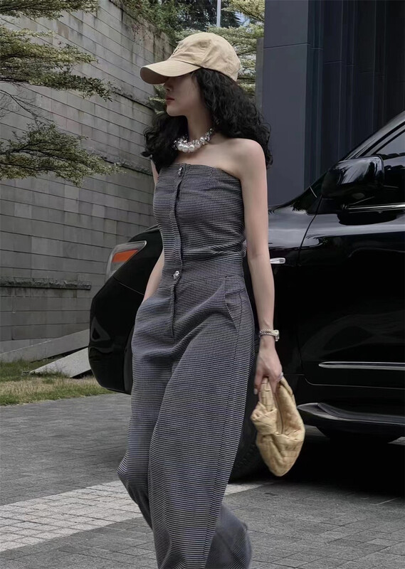 [Yan Zhen] Strapless lady wide leg Jumpsuit (only selling Jumpsuit) 67801\pcz