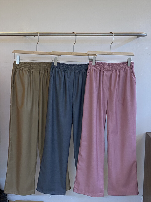 Original price 55.27! New year in early spring! [seek peach] fashionable Korean elastic waist pants 5030\ll
