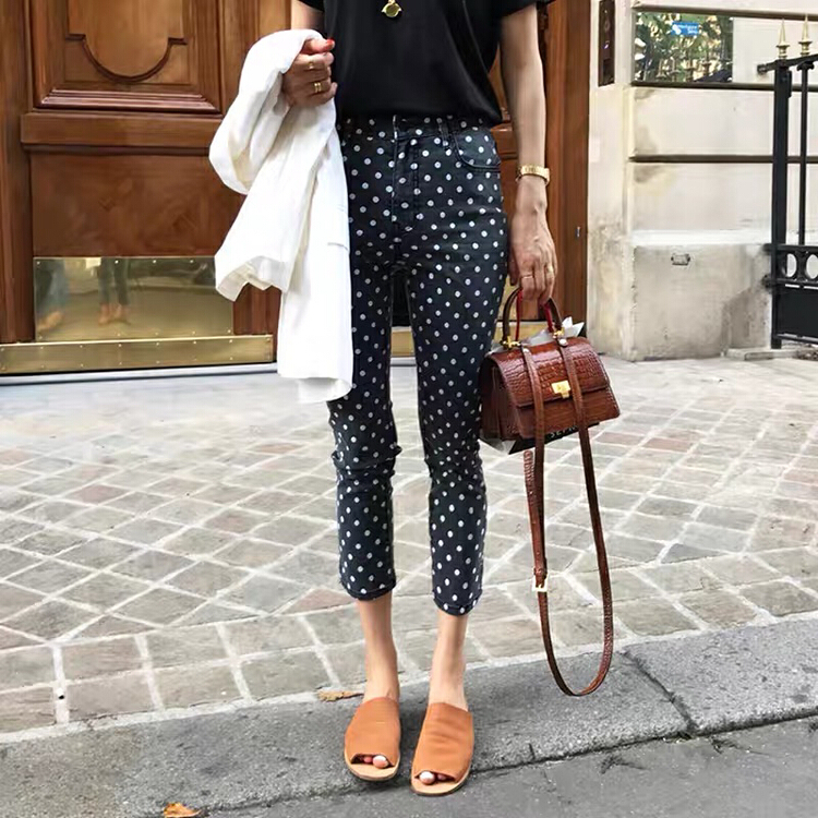 Original price: 62.04! [Yulia] Polka Dot skinny jeans 2157\cl