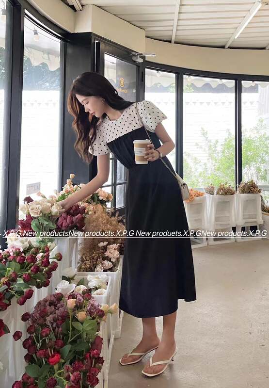 [x.p.g] Korean slim dress (with waist rope) 21032\hjy