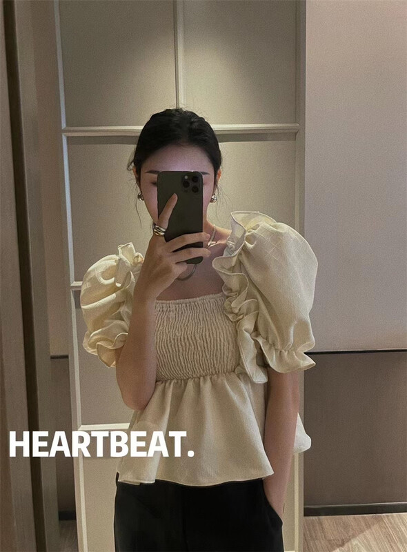 [hearteat] short sleeve square neck pullover shirt 596\zjy