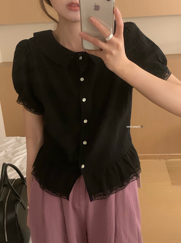 [seek peach] minority fashion Korean shirt ys1-5323\ll
