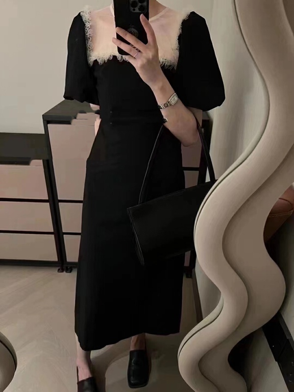 [Han C family] lady stitched lace dress ys1-8443\pcz