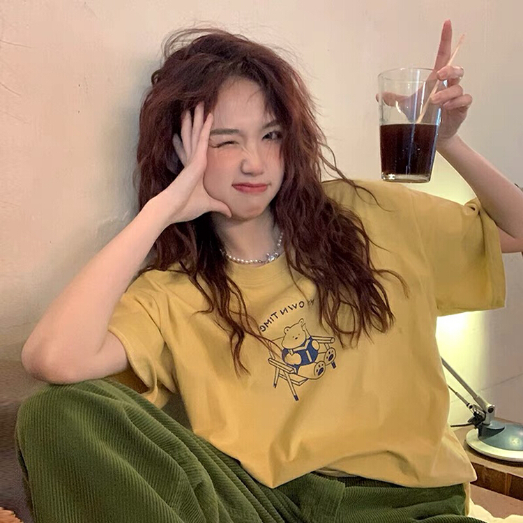 [j.2] cartoon comfortable casual short sleeve T-shirt b0859\lsw