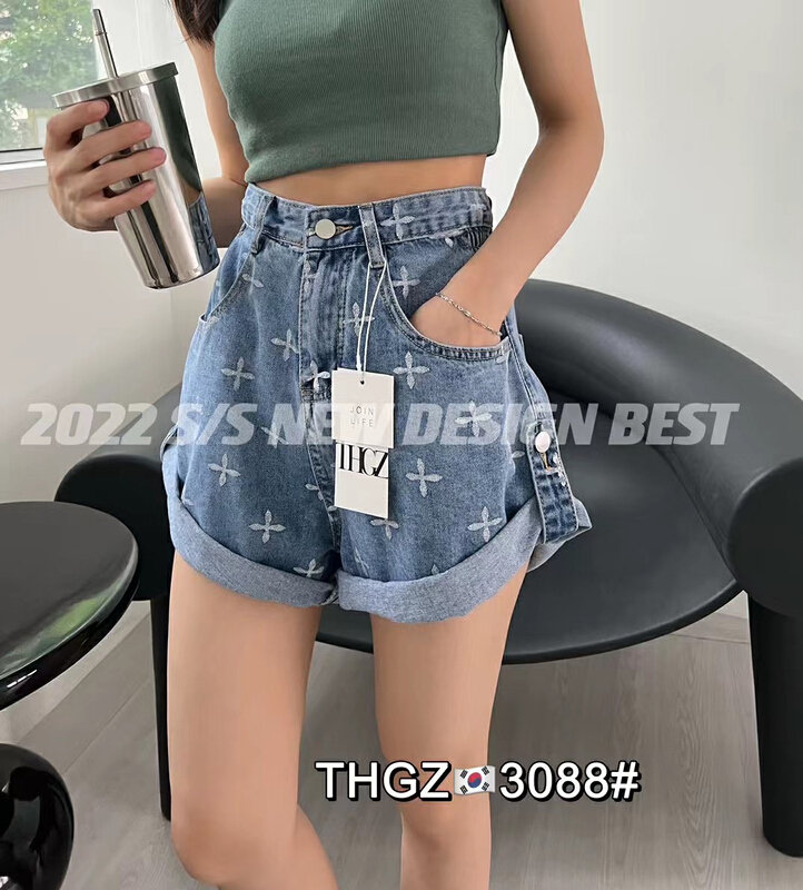 [thgz] denim shorts 3088-6\ll