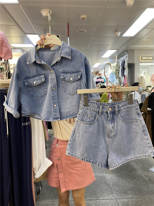 [Fifth] simple, comfortable and slim denim coat (with shorts) 6103\lsw