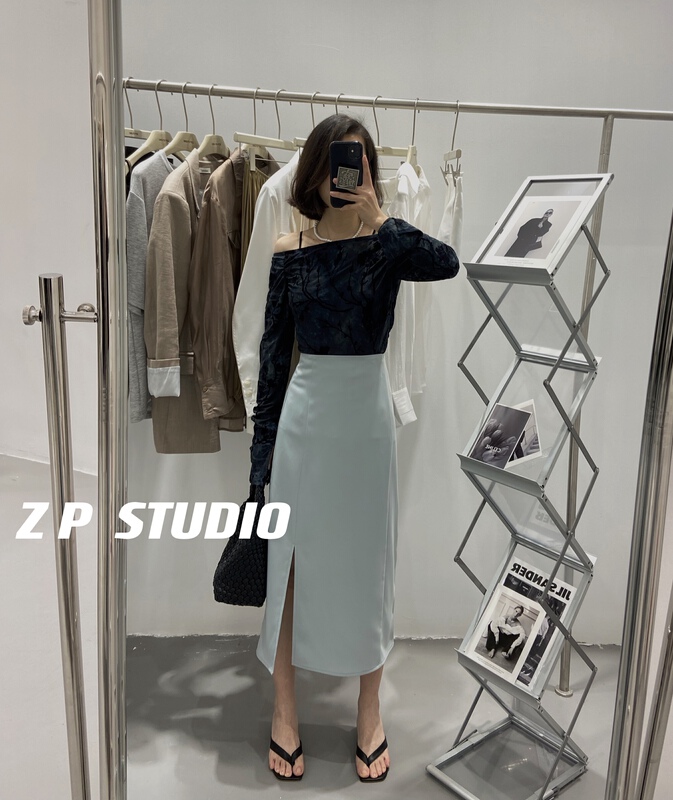 In early summer! [z.p studies] Korean simple and versatile skirt 8030\zsy