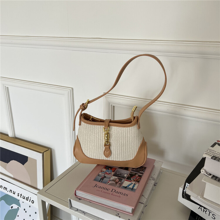 [double C] fashionable color blocking versatile shoulder bag 8063\ccl