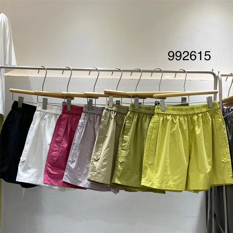 [twenty printed wood] elastic waist multicolor loose and versatile casual shorts 992615\l
