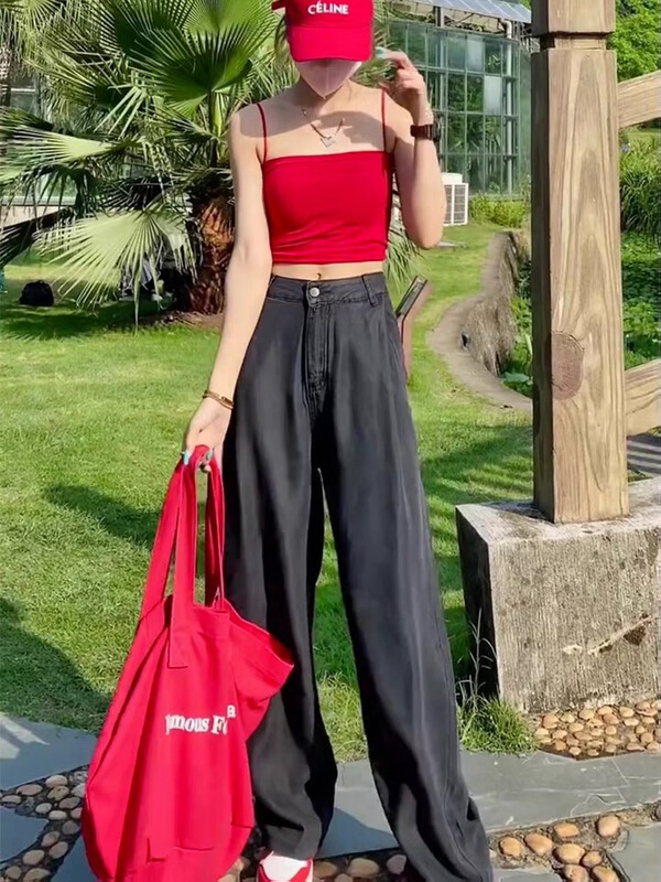 [Lala] Korean versatile casual loose jeans 8899\wtt