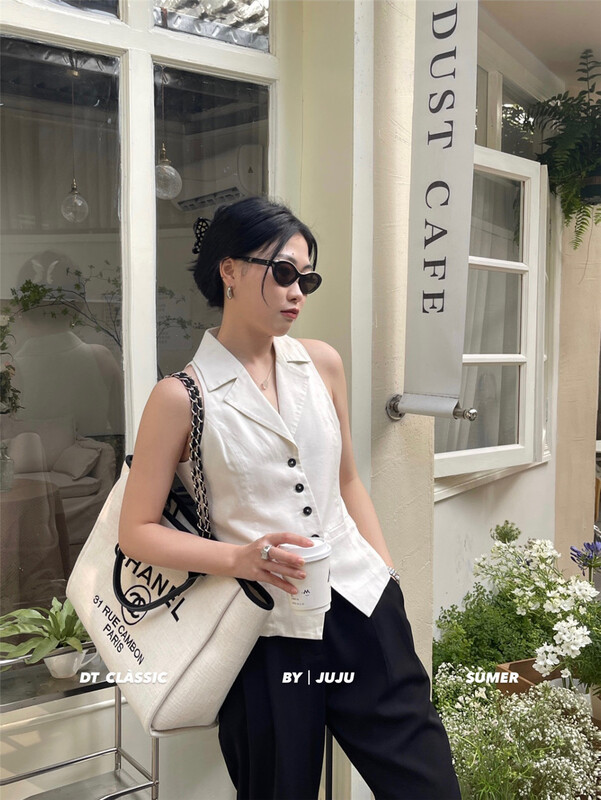 [DT class] retro waistband versatile vest 4799\xyj