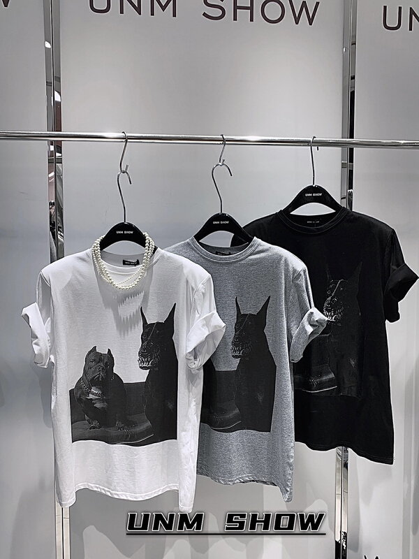 [unm-show] Korean version wild dog short sleeve T-shirt (T-shirt only) 6265\wtt