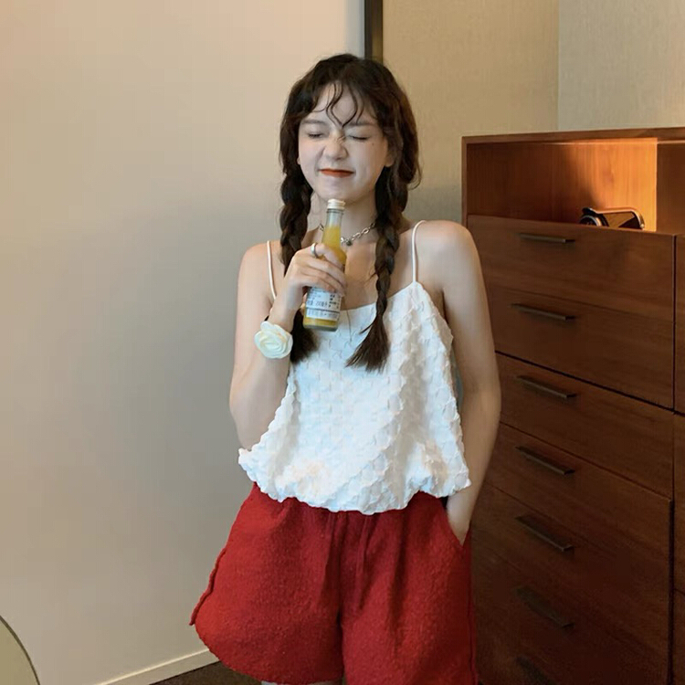 In early summer! [jun.t] Korean version fluffy sweet vest / sling 5779 \pcz