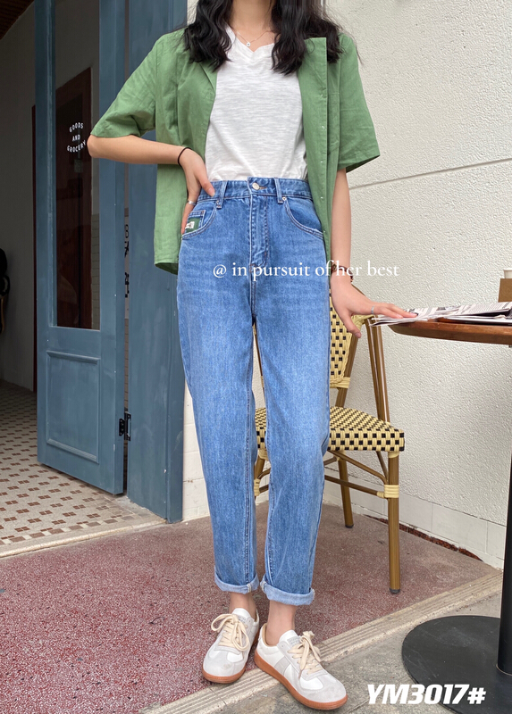 Original price 67.68! [zvzo] Korean version simple loose fit versatile jeans m3017\cls