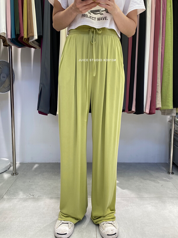 [juice] ins style high waist drop casual pants copper ammonia wide leg pants k0013