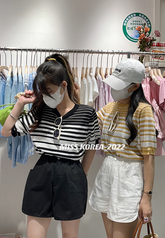 [Miss Korea] fashionable high waist slim casual shorts 6789\hbx