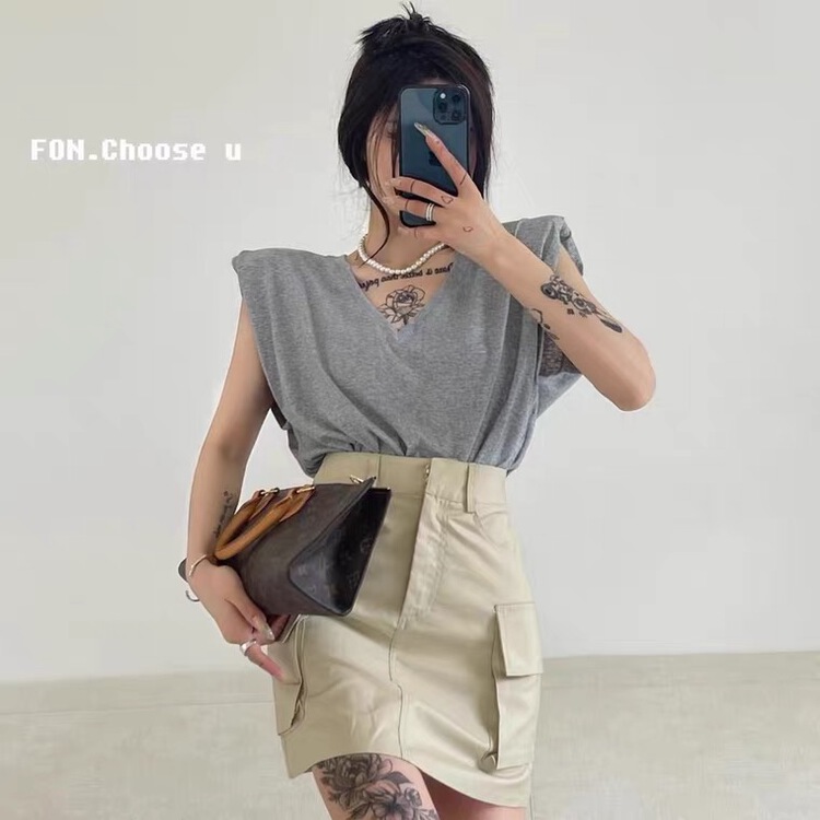 [c.h.z] casual hot girls' work clothes sweet and spicy versatile skirt 90076\wtt