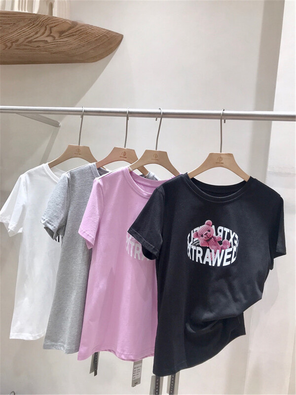 In early summer! [ancient illustration] Xiaoxiong offset short sleeve T-shirt 60003\hjy