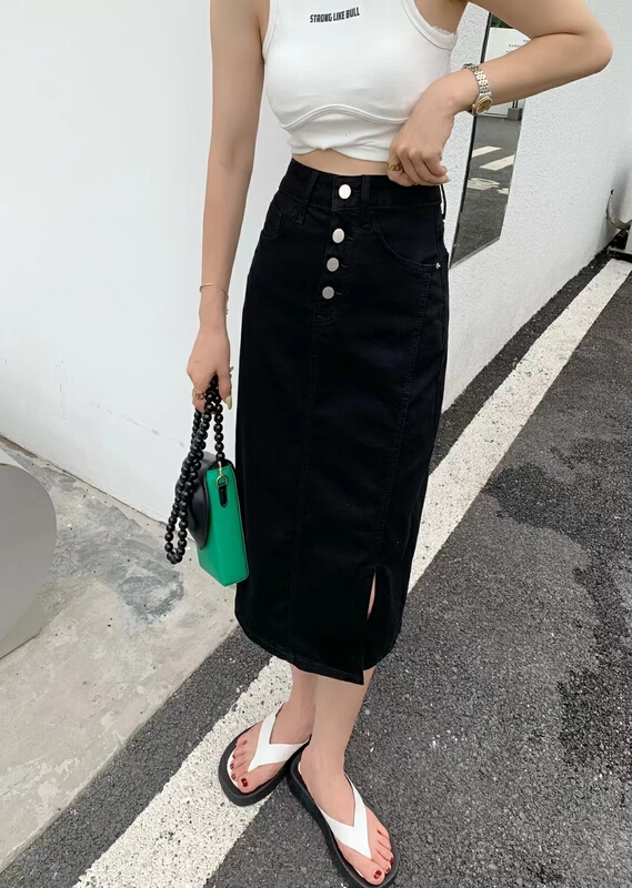 [J-star] Korean new versatile denim skirt ys1-6715\cl
