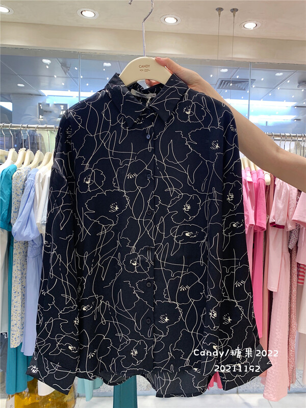 [candy] literary loose retro shirt 1192\zjy