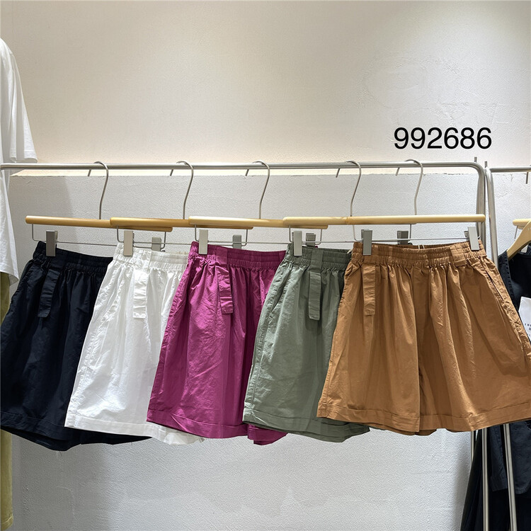 [twenty printed wood] elastic waist comfortable versatile casual shorts 992686\l